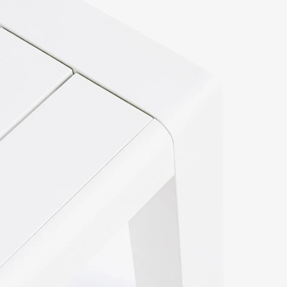 Outdoor Living Room Composition in Aluminum and Fabric, Homemotion - Francine Viadurini