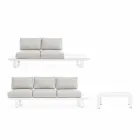 Outdoor Living Room Composition in Aluminum and Homemotion Fabric - Francine Viadurini