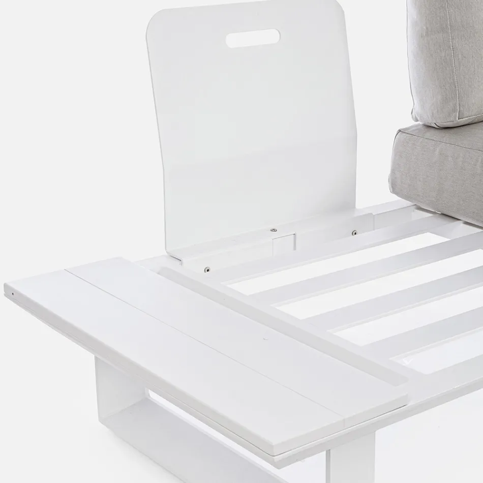 Outdoor Living Room Composition in Aluminum and Fabric, Homemotion - Francine Viadurini