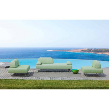Outdoor Living Room Composition in Made in Italy Design Fabric - Selia Viadurini