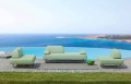 Outdoor Living Room Composition in Made in Italy Design Fabric - Selia