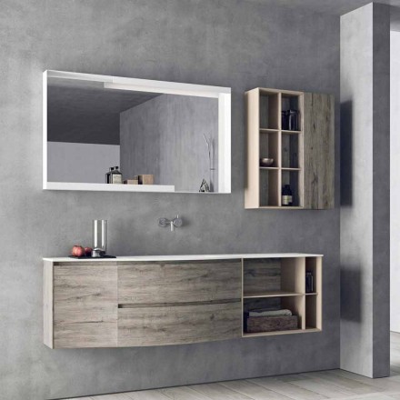 Suspended Design Composition, Modern Design Bathroom Furniture - Callisi5 Viadurini
