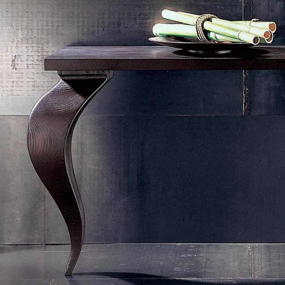 Luxury modern design console in solid wood, L150xP150cm, Tino Viadurini