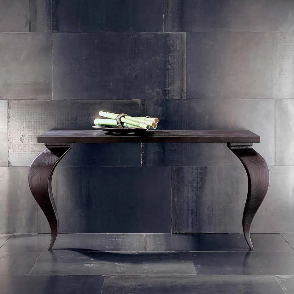 Luxury modern design console in solid wood, L150xP150cm, Tino Viadurini