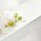 Wall Console Table in Gray White Wood or Corten and Plexiglass - Leopardi Viadurini