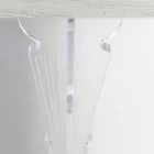 Wall Console Table in Gray White Wood or Corten and Plexiglass - Leopardi Viadurini