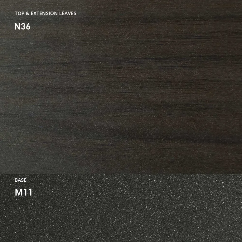 Extendable Console 150 cm in Metal and Melamine Made in Italy - Flap Viadurini