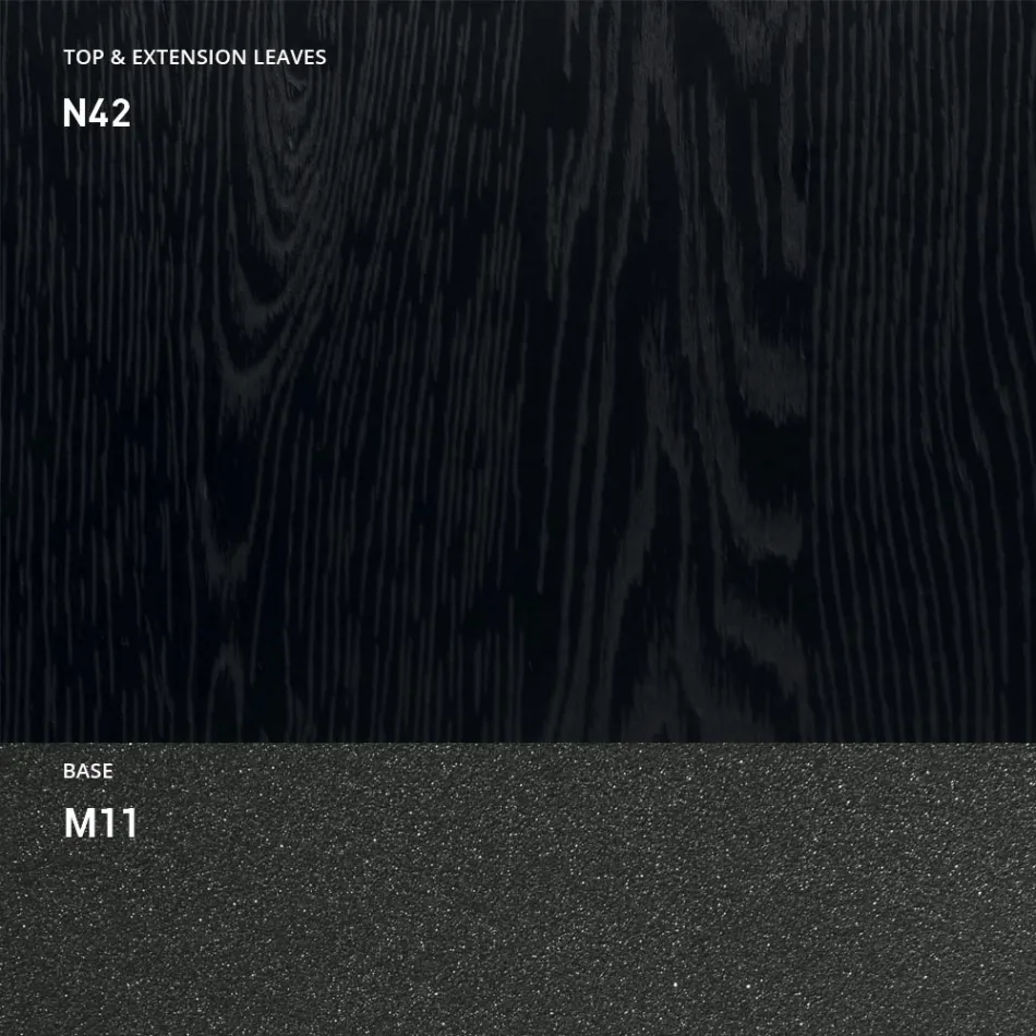 Extendable Console 150 cm in Metal and Melamine Made in Italy - Flap Viadurini