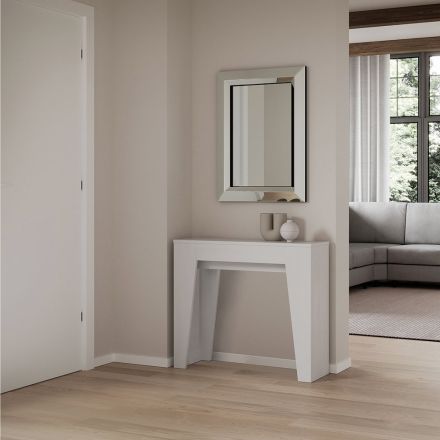 Extendable Console to 181 cm in Melamine Essence Made in Italy - Castello Viadurini