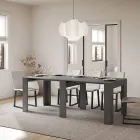 Extendable Console to 181 cm in Made in Italy Melamine Panels - Drago Viadurini