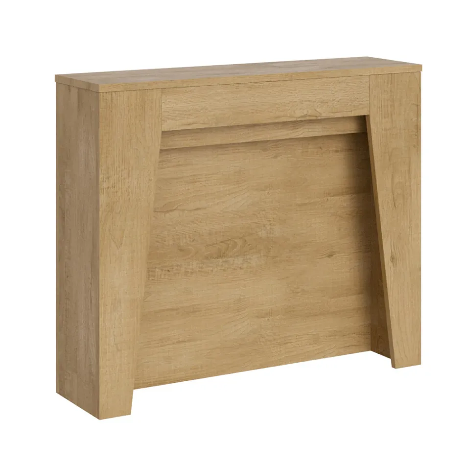 Extendable console to 211 cm in melamine in essence Made in Italy - Incantesimo Viadurini
