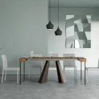 Extendable Console to 300 cm with Bear Finish Legs Made in Italy - Destino Viadurini