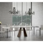 Extendable Console to 300 cm with Bear Finish Legs Made in Italy - Destino Viadurini