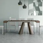 Extendable Console to 300 cm with Bear Finish Legs Made in Italy - Destino Viadurini