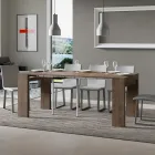 Extendable Console to 300 cm with 2-Legged Support Made in Italy - Phantom Viadurini