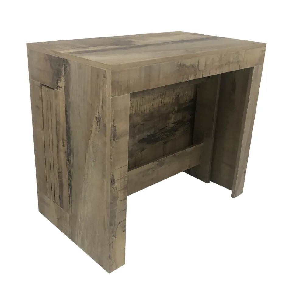 Console Extendable to 300 cm from Entrance or Living Room in Wood - Katharina Viadurini