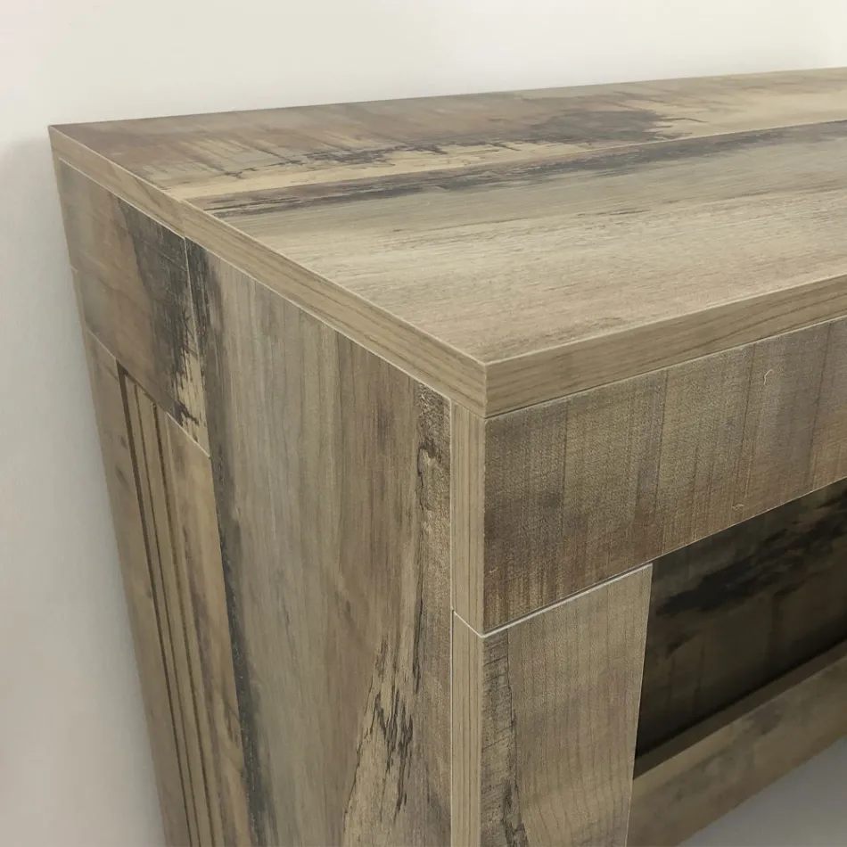 Console Extendable to 300 cm from Entrance or Living Room in Wood - Katharina Viadurini