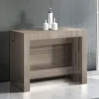 Console Extendable to 300 cm from Entrance or Living Room in Wood - Katharina Viadurini