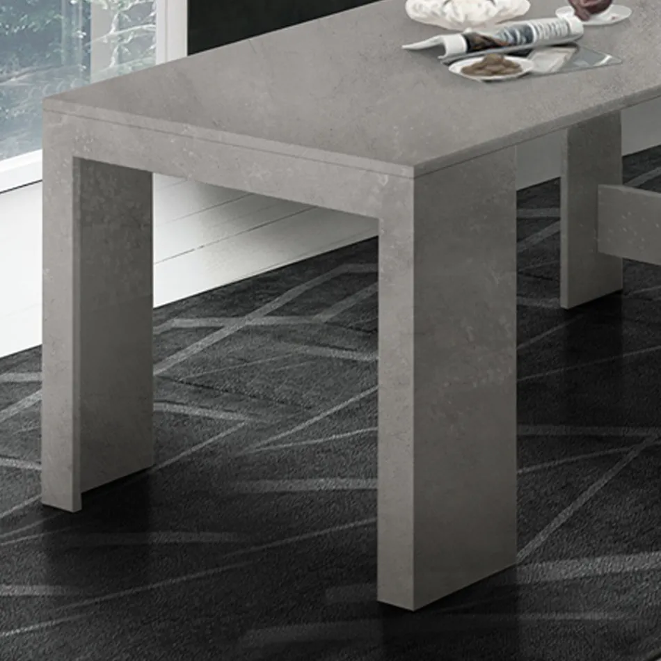 Console Extendable to 300 cm from Entrance or Living Room in Wood - Katharina Viadurini