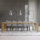 Extendable Console to 300 cm in Wood Made in Italy - Throne Viadurini