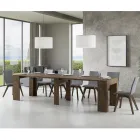 Extendable Console to 307 cm in Made in Italy Wooden Microparticles - Corona Viadurini