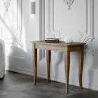 Extendable Console Walnut or White Ash Finish Made in Italy - Folletto Viadurini