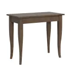 Extendable Console Walnut or White Ash Finish Made in Italy - Folletto Viadurini