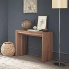 Extendable Console Up to 295 cm in Made in Italy Design Wood - Temocle Viadurini