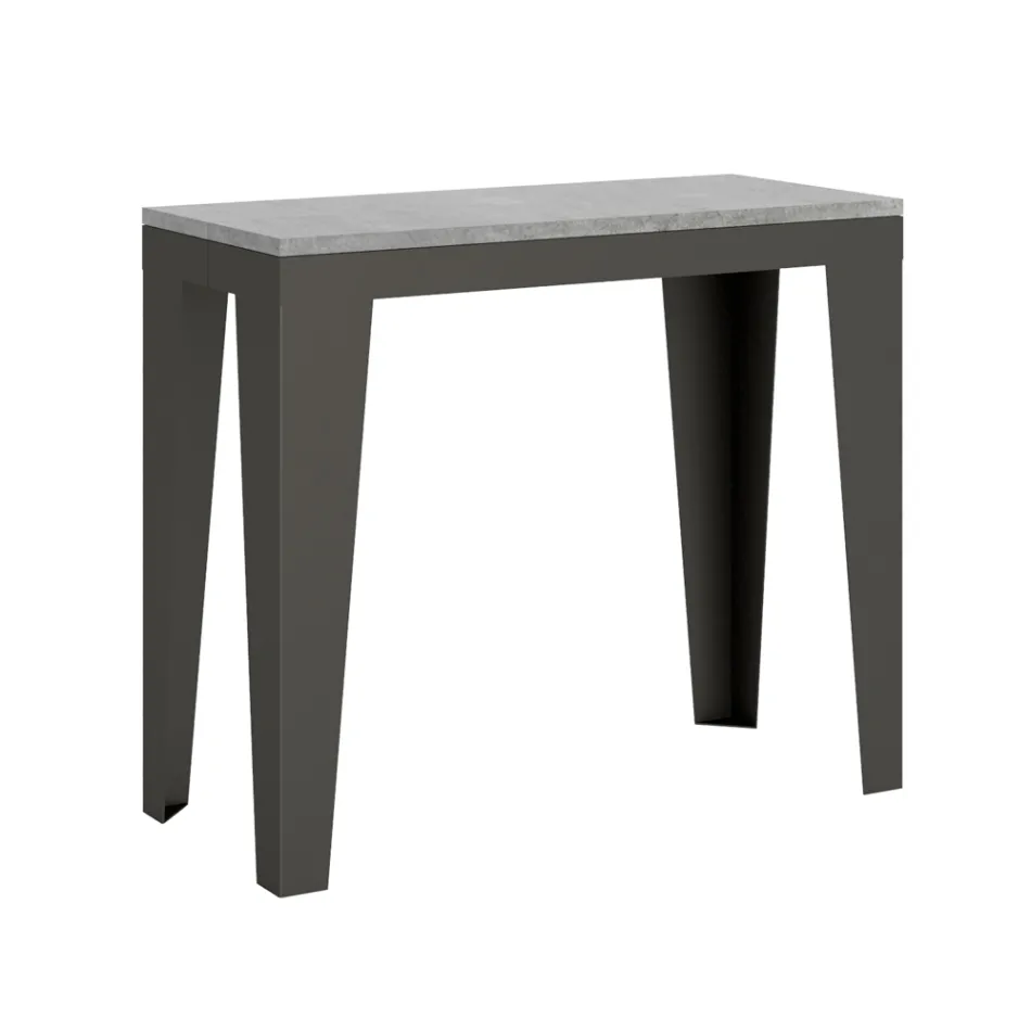 Extendable Console up to 300 cm in Made in Italy Wooden Microparticles – Flamber Viadurini