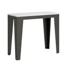 Extendable Console up to 300 cm in Made in Italy Wooden Microparticles – Flamber Viadurini