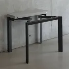 Extendable console up to 90 cm in melamine and metal Made in Italy - Bag Viadurini