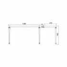 Bathroom Console L 135 cm with Double Bowl in Ceramic Made in Italy - Nausica Viadurini