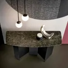 Made in Italy Design Console in Ceramic and Glass - Random Viadurini