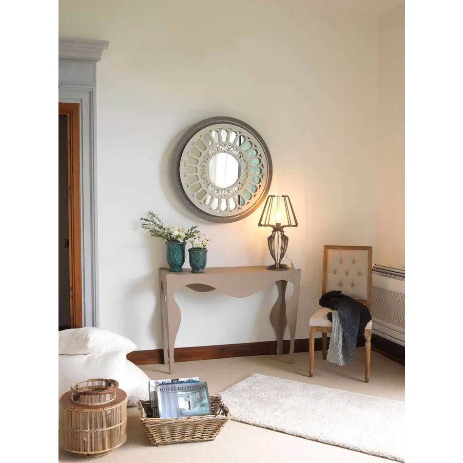 Modern Design Living Room Console in Colored Iron Made in Italy - Gertrude Viadurini