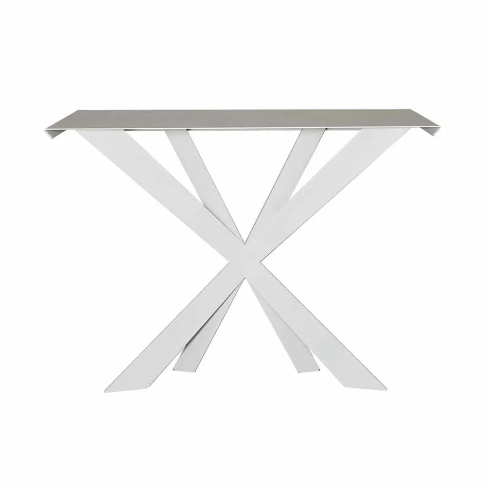 Living Room Console or Colored Iron Entrance Made in Italy - Zecchina Viadurini