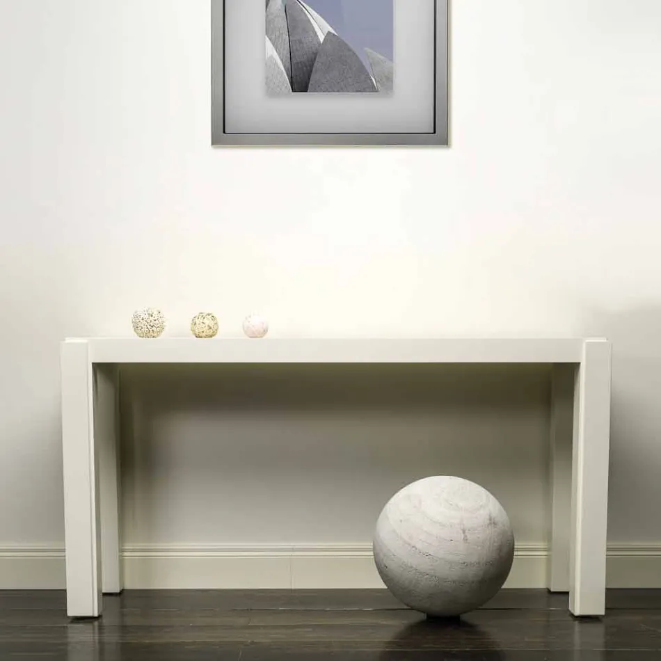 Modern design console in lacquered wood 150x78x40 cm Felicity Viadurini
