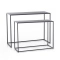 Double Console Made of Anthracite Steel - Osmium