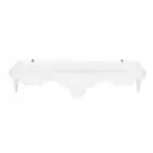 Wall-mounted white wall-mounted white console, made in Italy Viadurini