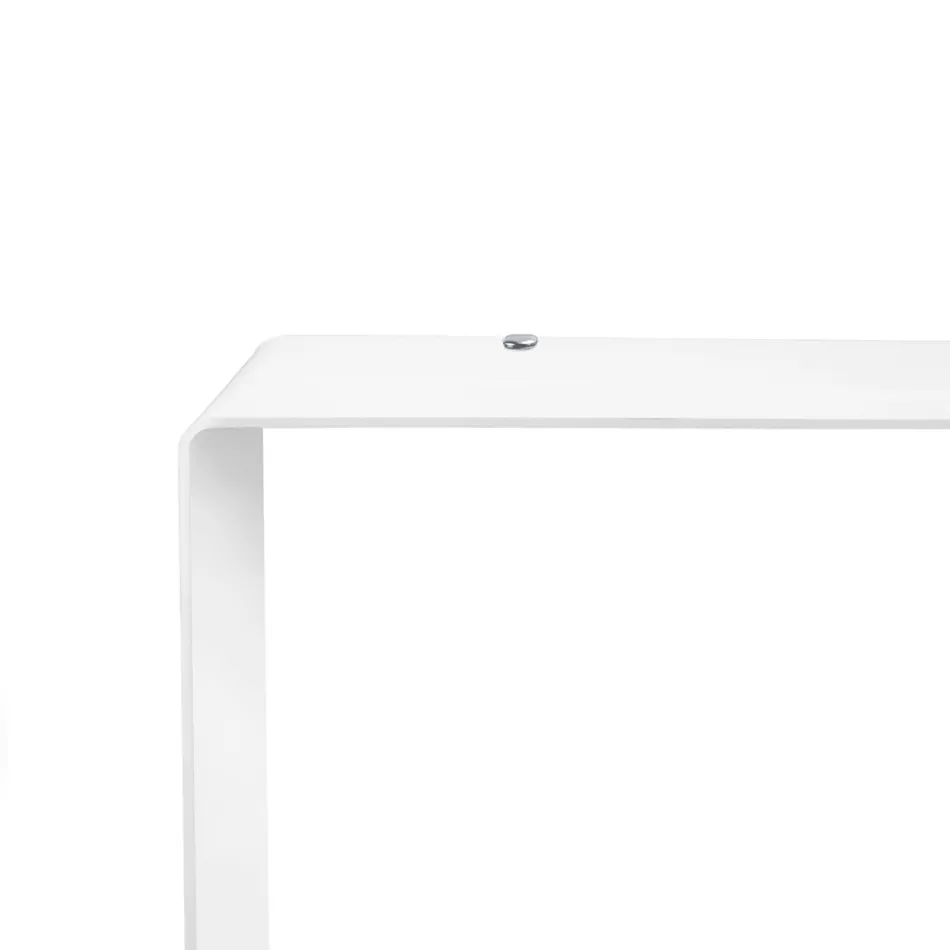 Fixed Console in White or Smoked Plexiglass Made in Italy - Genio Viadurini