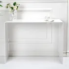 Fixed Console in White or Smoked Plexiglass Made in Italy - Genio Viadurini