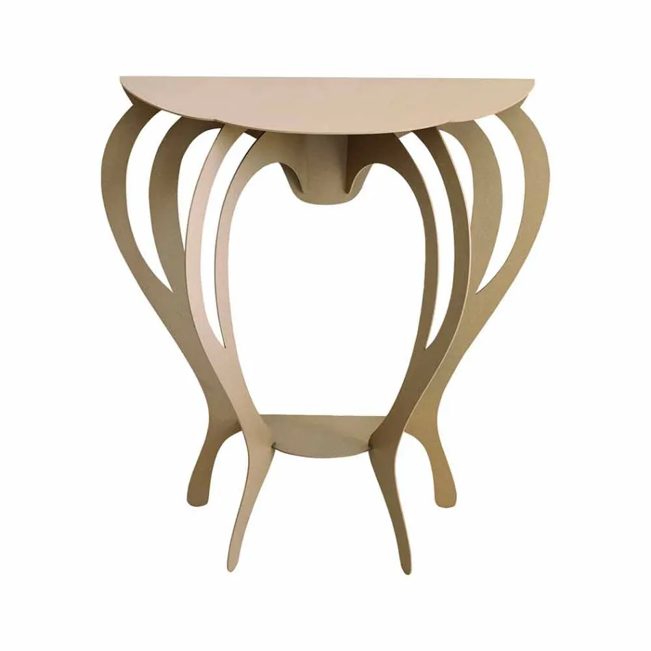 Console in Colored Iron of Modern Design Made in Italy - Barbata Viadurini