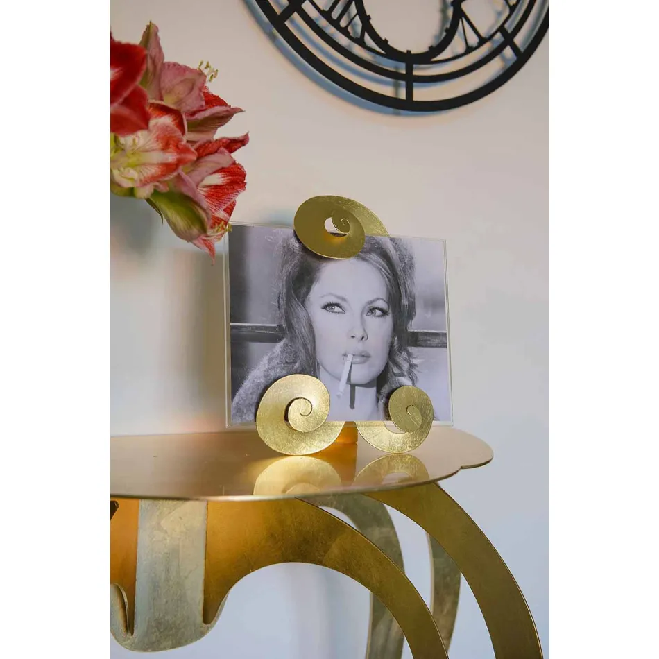 Modern Design Colored Iron Console Made in Italy - Barbata Viadurini