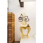 Console in Colored Iron of Modern Design Made in Italy - Barbata Viadurini