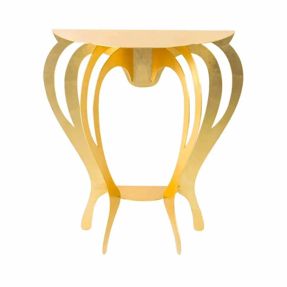 Console in Colored Iron of Modern Design Made in Italy - Barbata Viadurini