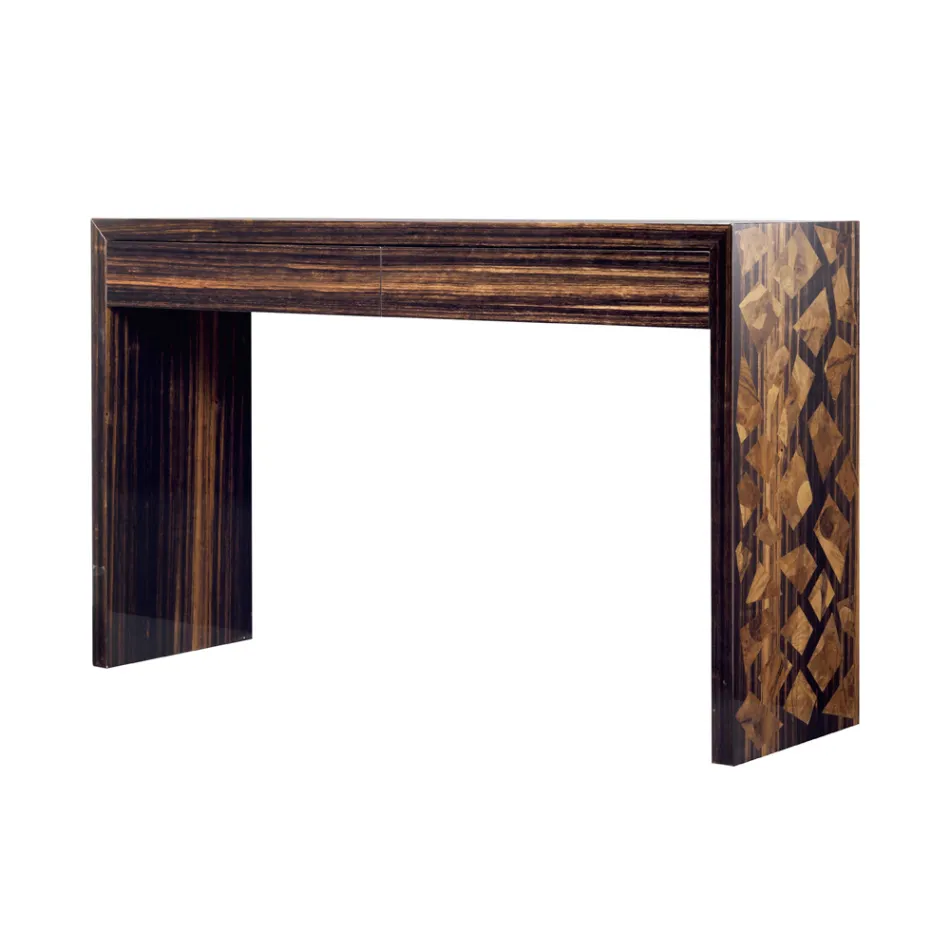 Grilli Zarafa modern design ebony wood console 100 % made in Italy Viadurini