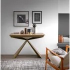 Console in Wood and Metal Extendable Up to 295 cm Made in Italy - Timedio Viadurini