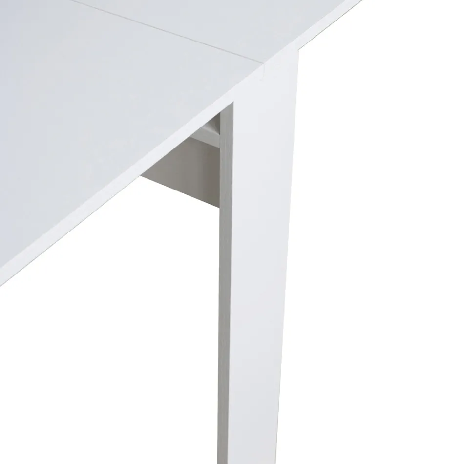 Modern Extendable Console 296 cm in Melamine Wood Made in Italy - Ariella Viadurini