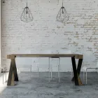 Modern Console Extendable to 300 cm with Anthracite Frame Made in Italy - Avventura Viadurini