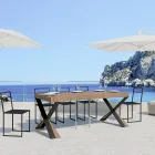 Modern Console Extendable to 300 cm with Anthracite Frame Made in Italy - Avventura Viadurini