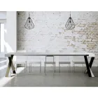 Modern Console Extendable to 300 cm with Anthracite Frame Made in Italy - Avventura Viadurini